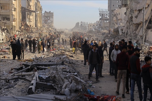Destruction resulting from Israeli attacks on Gaza
