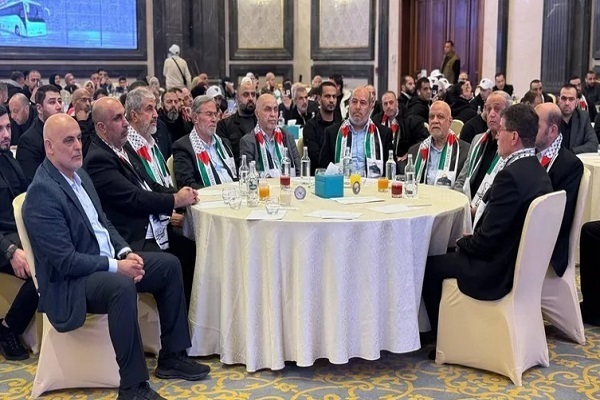 A ceremony held in Cairo to honor Palestinian prisoners recently released from Israeli jails as part of a ceasefire agreement between Hamas and Israel.