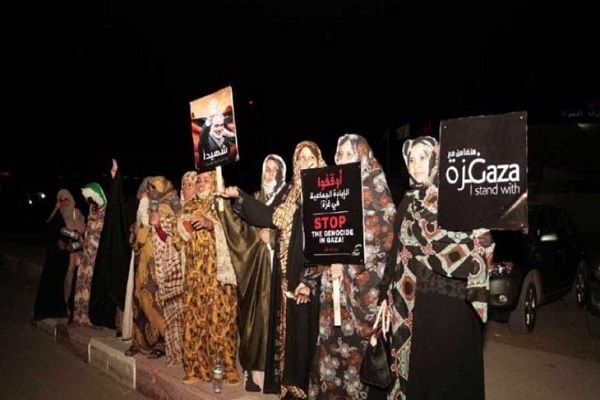 Gathering of Mauritanian women in support of Gaza held in Nouakchott in early January 2025