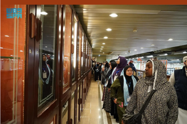 Students from European and Asian countries visited the King Fahd Glorious Quran Printing Complex in Medina, Saudi Arabia.