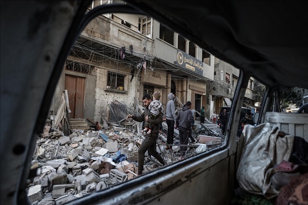 Destruction resulting from Israeli attacks on Gaza