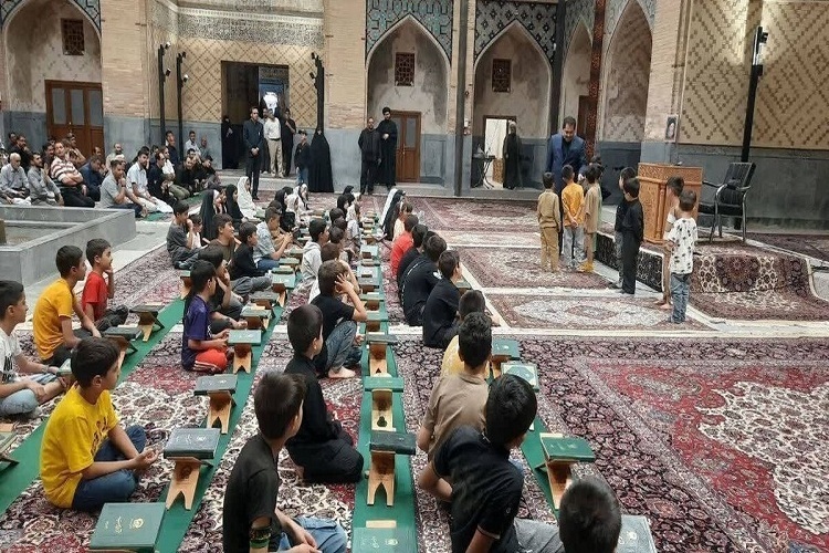 A Quranic program at the holy shrine of Imam Reza (AS) in Mashhad.