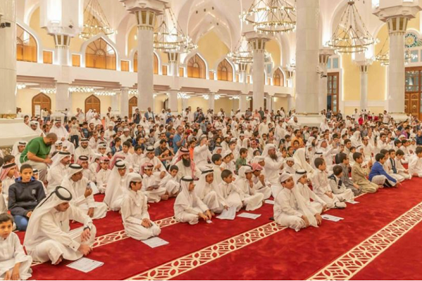 Participants in the Sheikh Jassim bin Muhammad bin Thani Noble Quran Competition in Qatar