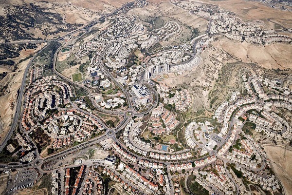 Illegal Israeli settlements in the West Bank.