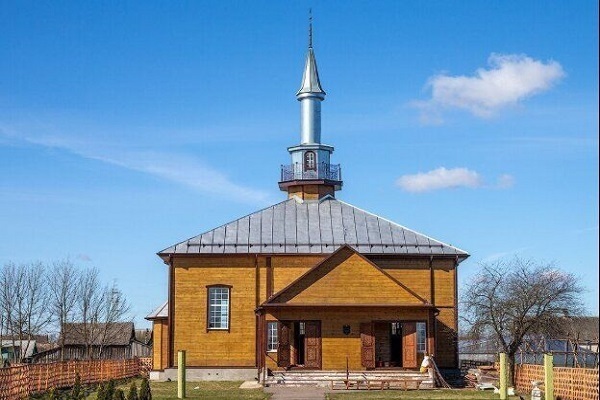 The wooden mosque in Grodno, Belarus.