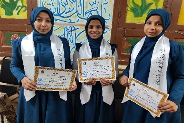 Husna, Alia and Rawda Salah Abu Zaid are three Egyptian sisters who have memorized the Quran.