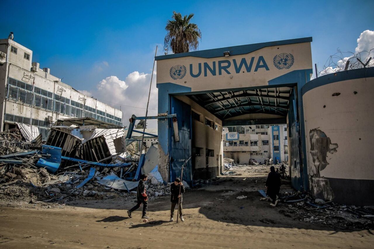 A UN Relief and Works Agency for Palestine Refugees (UNRWA) office in Palestine.