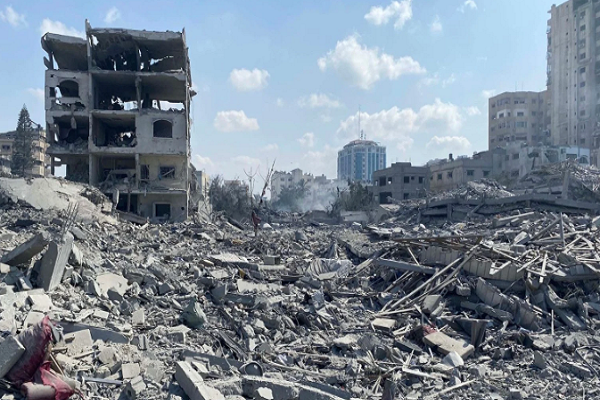 Destruction resulting from Israeli attacks in Gaza