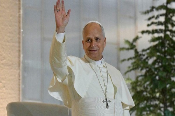 Pope Leo XIV during a visit to Lebanon (December 2, 2025)