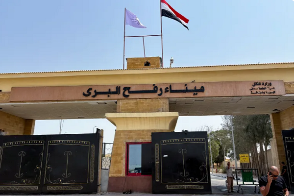 The Rafah border crossing in the Gaza Strip.