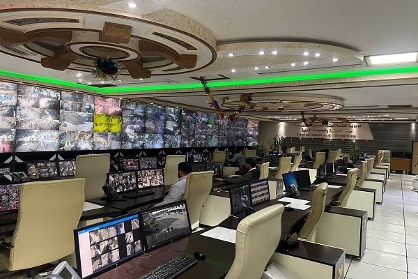 The Electronic Monitoring and Control Department at the Astan (custodianship) of the holy shrine of Imam Hussein (AS) in Karbala, Iraq.