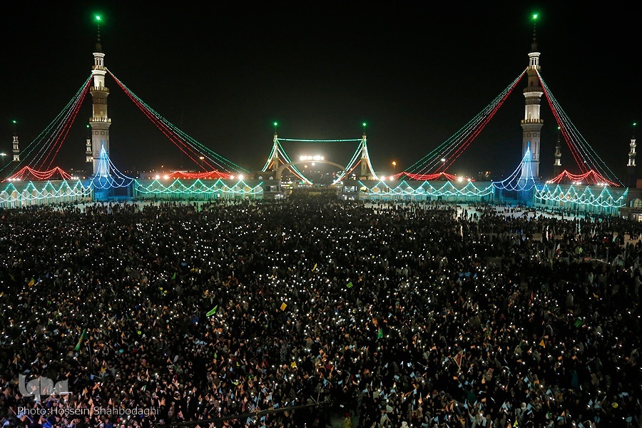 Pilgrims in the holy city of Qom