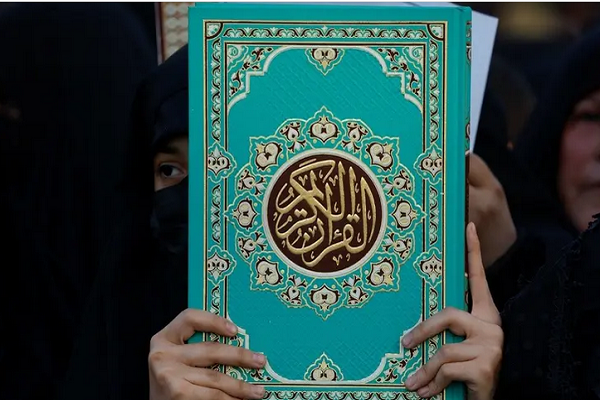 A rally against desecration of the Holy Quran