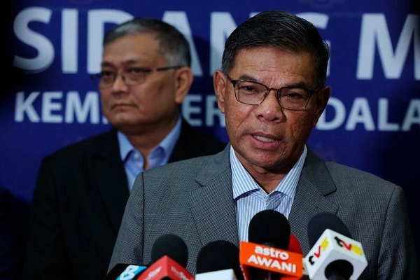 Malaysia’s Home Minister Saifuddin Nasution Ismail