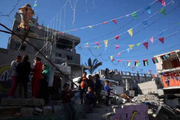 People in Gaza celebrate Ramadan amid destruction and grief.