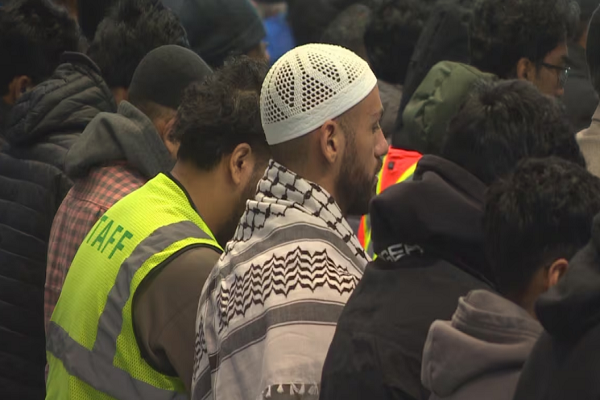 Dozens came together for this year's first iftar at Winnipeg mosque, where members of outside the Muslim community were invited to participate to learn about Islam, including engagement in charitable work during Ramadan (March 1, 2025).