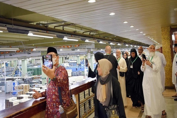 Umrah pilgrims visited the King Fahd Glorious Quran Printing Complex in the holy city of Medina on March 1, 2025.