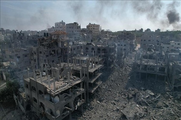 Destruction resulting from Israeli attacks on Gaza