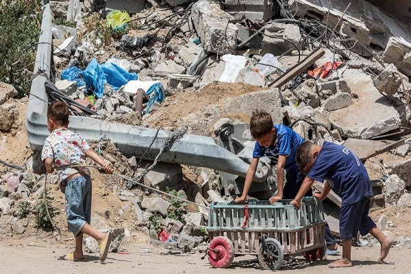 Destruction resulting from Israeli attacks on Gaza