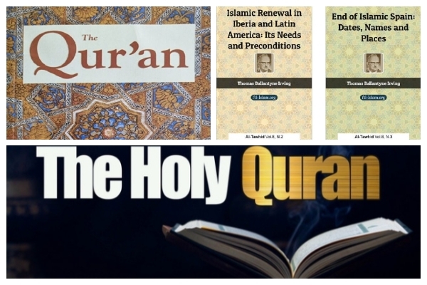 T.B. (Thomas Ballantyne) Irving was the first translator of the Quran into the English language who used American English.