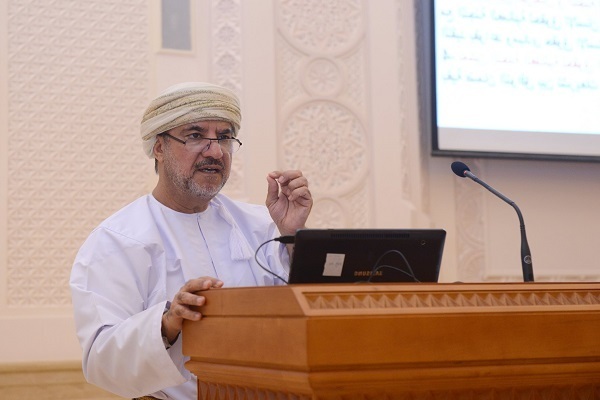 Rashid bin Hamad Al Balushi, the chairman of Oman’s Human Rights Commission, addressing the first international conference on “Human Rights in the Eastern Perspective”, which kicked off in Tehran on Monday, April 28, 2025.