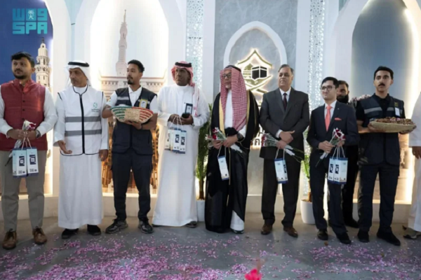 The first group of Hajj pilgrims arrived at Prince Mohammed bin Abdulaziz International Airport in Medina on April 29, 2025.