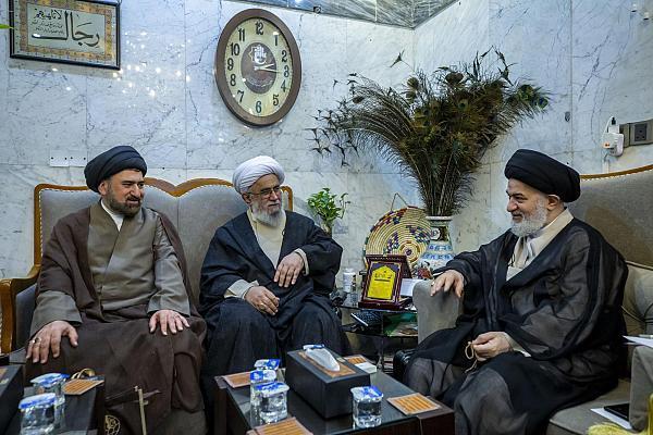 Ayatollah Reza Ramezani, the secretary general of the Ahl-ul-Bayt (AS) World Assembly, met with Allameh Sayed Ahmed al-Safi, the custodian of the holy shrine of Hazrat Abbas (AS) in Karbala, Iraq.