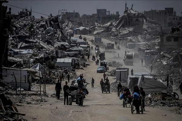 Destruction resulting from Israeli attacks on Gaza