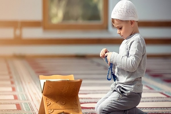 A boy in a mosque in Egypt