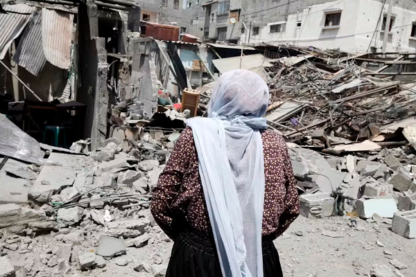 Destruction resulting from Israeli attacks on Gaza