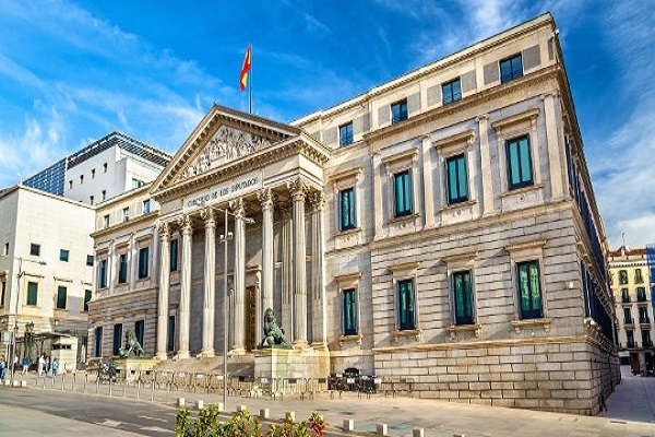 The Spanish Parliament in Madrid