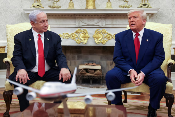 US President Donald Trump and Israeli PM Benjamin Netanyahu