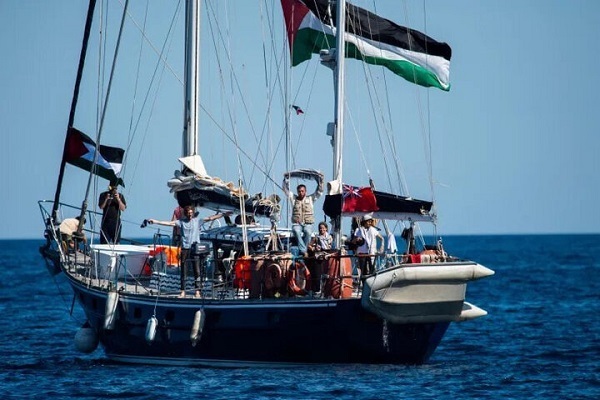 The Madleen ship, launched by the Freedom Flotilla Coalition (FFC), was on a mission to deliver humanitarian aid to Gaza, when Israeli regime forces intercepted it in international waters and kidnapped those on board the ship.
