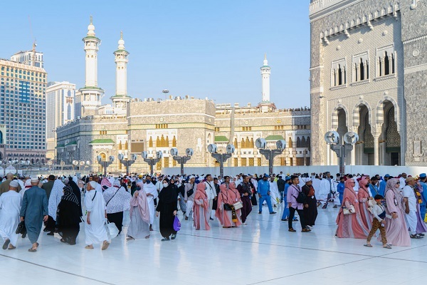 Umrah pilgrims in Saudi Arabia