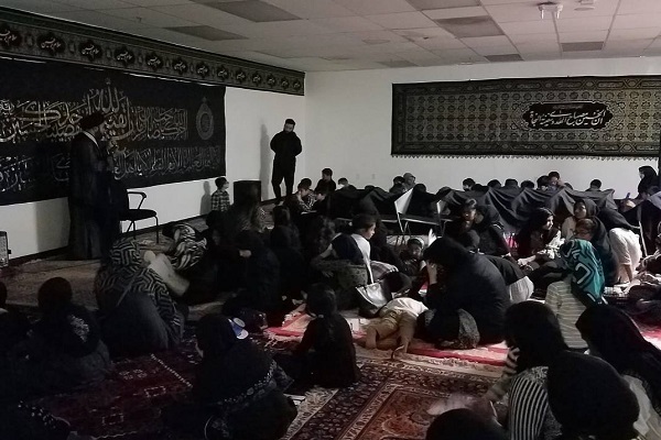 A Muharram mourning ceremony at the Saba Islamic Center in San Jose, California.