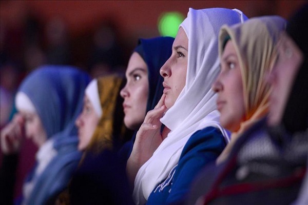 Hijab-wearing Muslim women