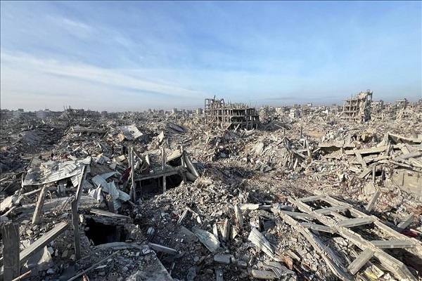 Devastation resulting from Israeli attacks on Gaza