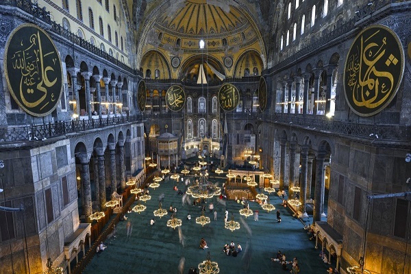 The Hagia Sophia Mosque in Istanbul, Turkey