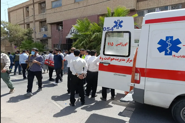 Terrorists attacked the judiciary office of Sistan and Baluchestan province in Zahedan, southeast Iran, on July 26, 2025.