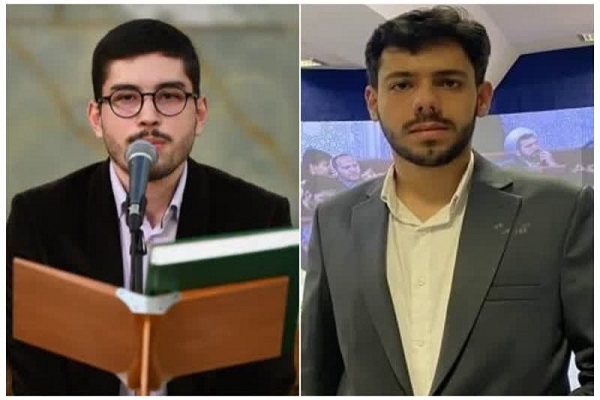 Iranian Quran memorizers Mehdi Barandeh and Seyed Hossein Moqaddam Sadat