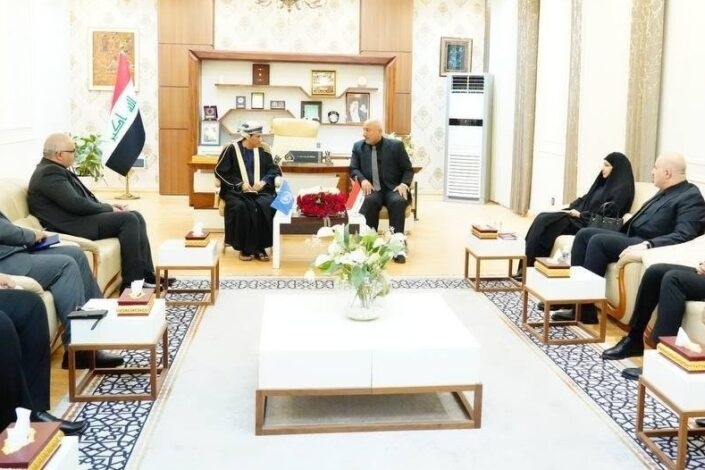 Governor of Karbala Nasayf Jassim Al-Khattabi and Mohamed Al-Hassan, the Special Representative of the UN Secretary-General for Iraq met in Karbala on July 5, 2025.