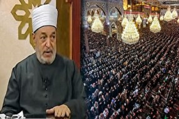 Sheikh Nadi al-Badri, a professor at Al-Azhar Islamic University, delivered a speech about the purpose of Imam Hussein’s (AS) uprising.