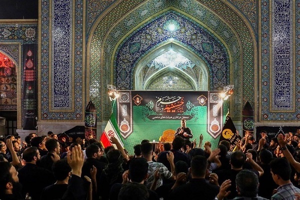 A mourning ceremony at the holy shrine of Imam Reza (AS) in Mashhad, northeast Iran