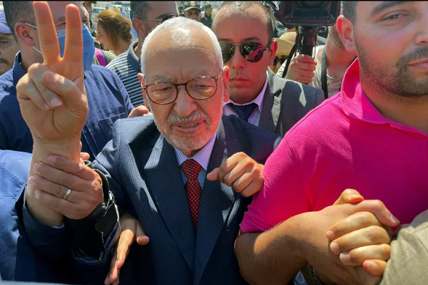 Rached al-Ghannouchi, the leader of the Ennahdha Islamic party