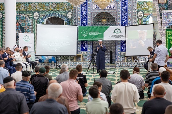 Bulgaria Grand Mufti Mustafa Hadzhi addresses closing ceremony of a Quran competition in Madan (August 2025)