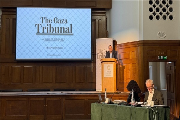 The Gaza Tribunal, a two-day event that brings experts and witnesses to examine Israel's war crimes in Gaza, was held in London on September 4, 2025.