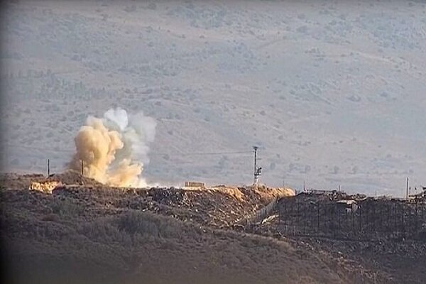 An Israeli attack on southern Lebanon