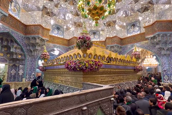 A large number of pilgrims visited the holy shrine of Hazrat Masoumeh (SA) in Qom, Iran, on Sunday, January 25, 2026, celebrating the birth anniversary of Imam Sajjad (AS).