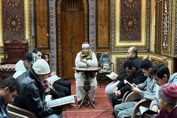 A Quranic program at a mosque in Egypt