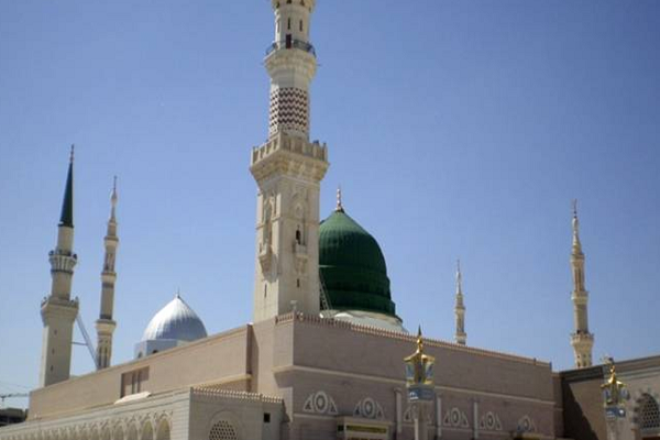 The Prophet's Mosque in Medina, Saudi Arabia